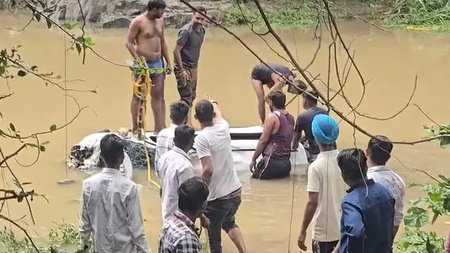 Eight devotees killed after car swept away in rain-swollen stream in MP