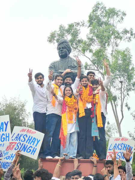 ‘Jhooth Ki Goonj’ couldn’t reverberate in DU: BJP hails ABVP sweep in DUSU polls