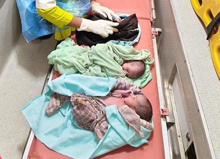 Gujarat: Mother delivers triplets with help from 108 emergency team in Rajkot