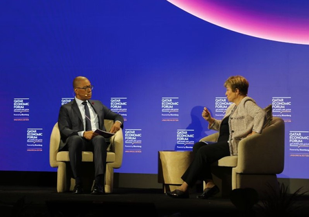 IMF chief says world economy faces multiple risks despite resilience
