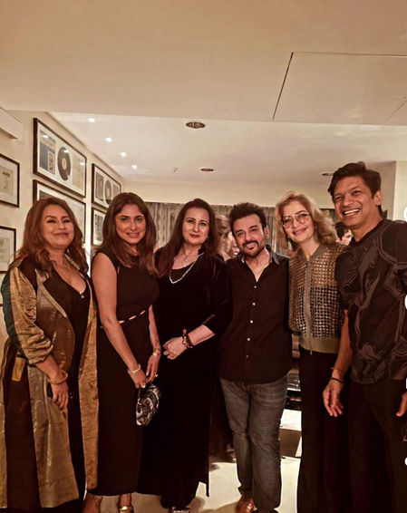 Poonam Dhillon attends Adnan Sami’s wife’s birthday celebration, calls it a ‘memorable evening’ with Rakesh Roshan, Shaan