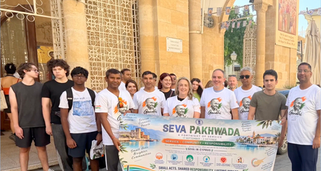 Indian HC in Cyprus joins Nicosia’s clean-up campaign, marking Seva Pakhwada