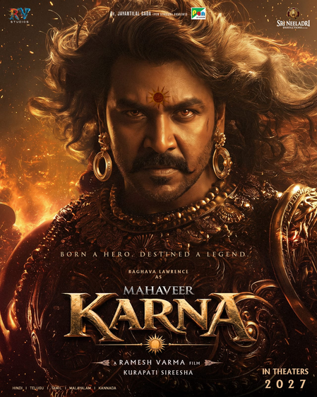 Raghava Lawrence’s look as Karna in ‘Mahaveer Karna’ revealed
