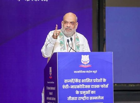 HM Amit Shah says narcotic control vital for building ‘Viksit Bharat@2047’