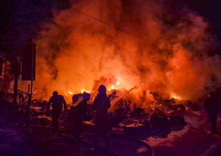 Eight luxury cars burnt as fire breaks out at Mercedes workshop in Jaipur