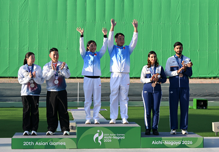 Asian Games: President Murmu congratulates skeet duo, Seema on historic bronze medals