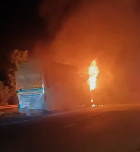 9 charred to death as massive fire engulfs double-decker bus in Greater Noida