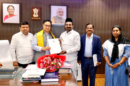 Kiren Rijiju meets TN MP, Minister on minority welfare