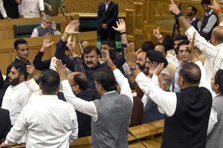 BJP moves notice for J&K Assembly Speaker’s removal, says language used in statehood resolution ’unacceptable’