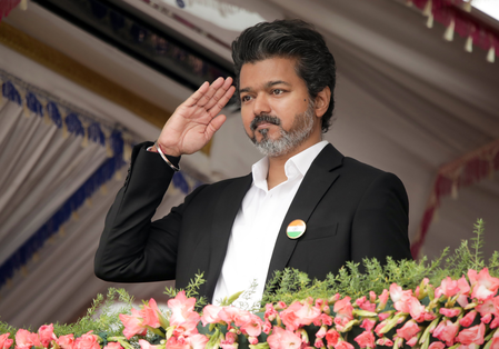 TN: Vijay challenges Stalin over corruption at Madurantakam rally
