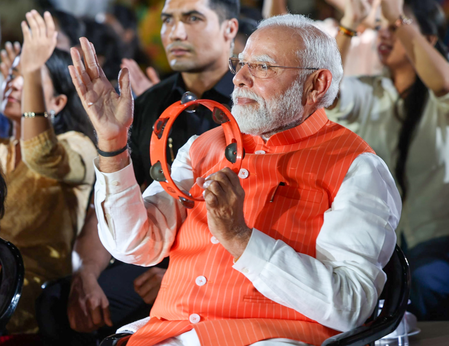 ‘Should not promote one religion’: Cong questions PM Modi’s ‘Bhajan Clubbing’ event; BJP hits back