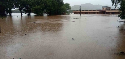 Godavari River level rises at Bhadrachalam in Telangana after heavy rain