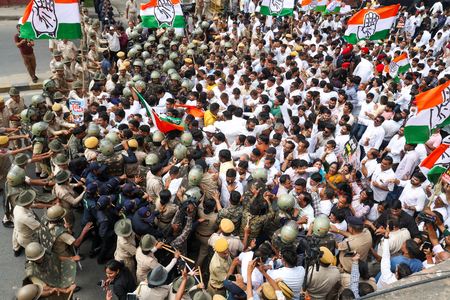 Congress stages protest in Jaipur over alleged vote theft and irregularities in electoral rolls