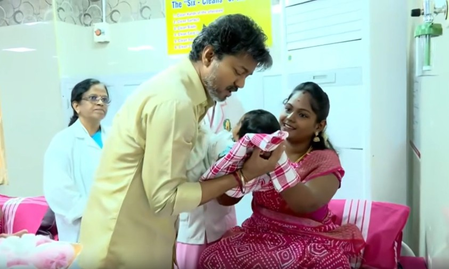 TN CM Vijay launches gold ring scheme for newborns in Madurai