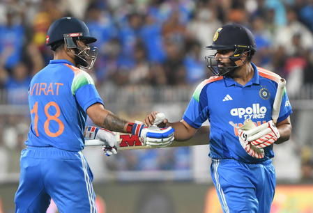 2nd ODI: Gill’s unbeaten 223, Rohit’s century sets up India’s record chase in run-fest (ld)
