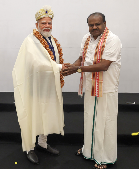 Given complete freedom to alliance partners: HD Kumaraswamy on PM Modi’s 25-year public service