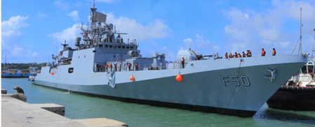 Deck reception onboard INS Tarkash in Mombasa underscores strong India-Kenya bond