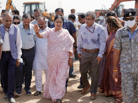 Delhi CM Rekha Gupta inspects Okhla landfill, says ‘garbage mountain is going’