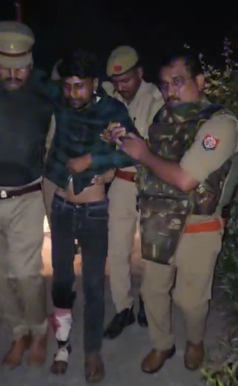 Goat theft gang member arrested after police encounter in UP’s Azamgarh