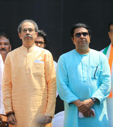 ‘Publicity stunt, display of double standards’: BJP, Shiv Sena on Thackeray brothers’ Garjana Morcha