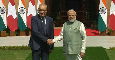 PM Modi, Swiss President Guy Parmelin hold talks at Hyderabad House