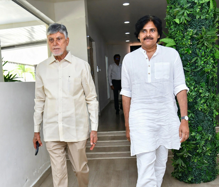 Chandrababu Naidu, Pawan Kalyan discuss seat-sharing for Andhra local body polls