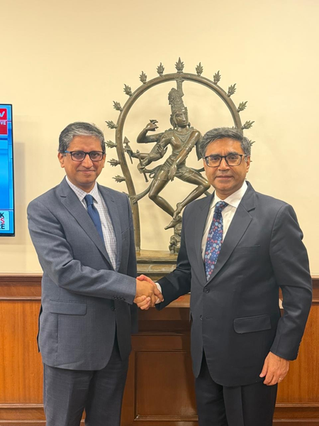 Bangladesh’s outgoing envoy, Foreign Secretary Misri discuss bilateral ties