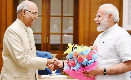 PM Modi thanks former President Ram Nath Kovind for greetings on 25 years of public service