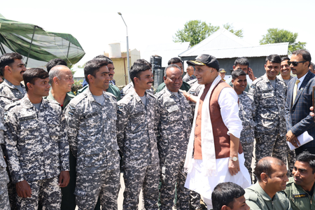Indian Air Force stands as symbol of courage, valour, discipline: Rajnath Singh