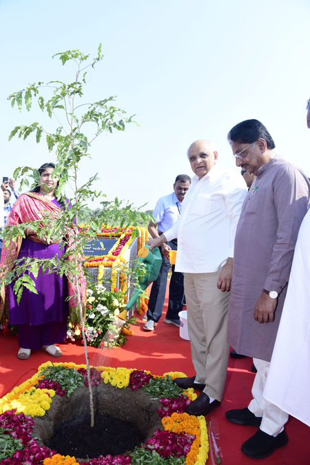 Ahmedabad civic body completes 50-lakh tree plantation target; CM Patel joins drive