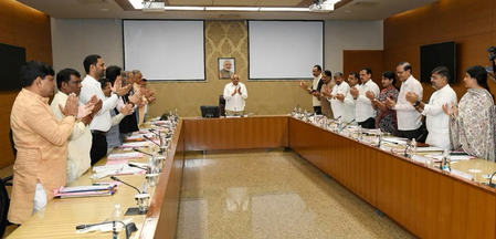 Gujarat Cabinet passes resolution marking PM Modi’s 25 years in public service