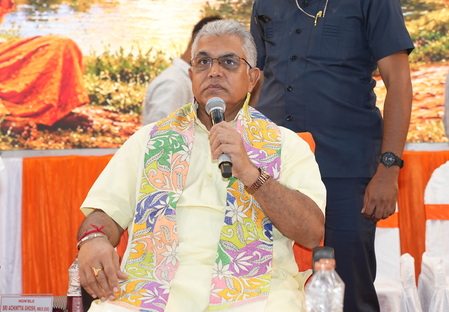 ‘Attempts to create disturbance, disorder in Delhi’: BJP’s Dilip Ghosh on CJP protest against CEC