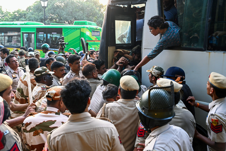 CJP protest: Over 3,000 detained across Delhi, as police guard Jantar Mantar (Lead)