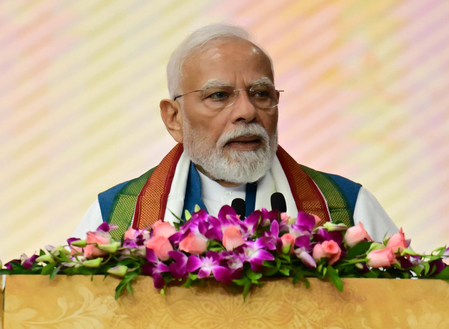 PM Modi urges students to dream big, help build a developed India by 2047