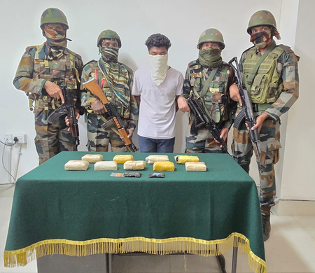 Assam Rifles seize methamphetamine tablets worth over Rs 2 crore in Tripura, one arrested