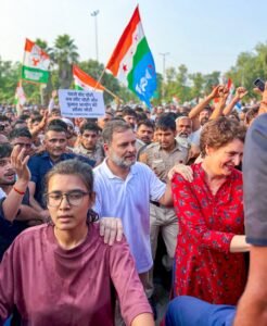 Rahul Gandhi manhandled female journalist, claims BJP; Congress hits back