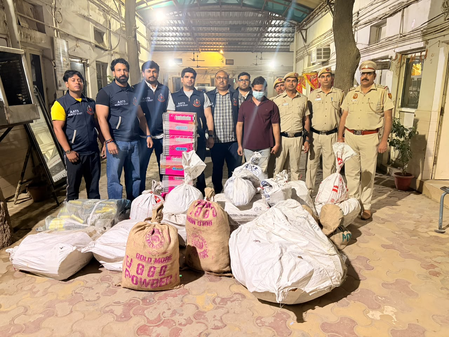 Illegal firecracker storage unearthed in Delhi’s Harsh Vihar, 567 kg of material seized