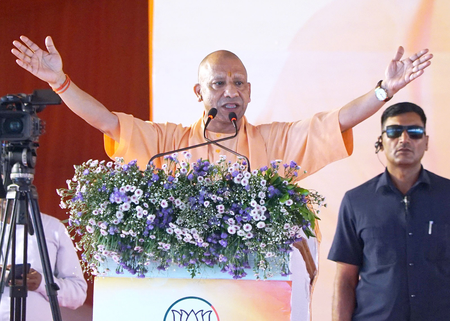 CM Yogi reviews air show preparations in Varanasi, inspects Namo Ghat arrangements