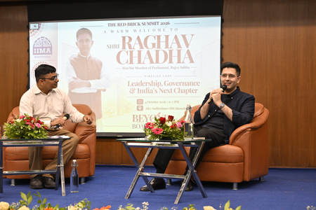 Raghav Chadha speaks on leadership, governance and India’s future at IIM-Ahmedabad