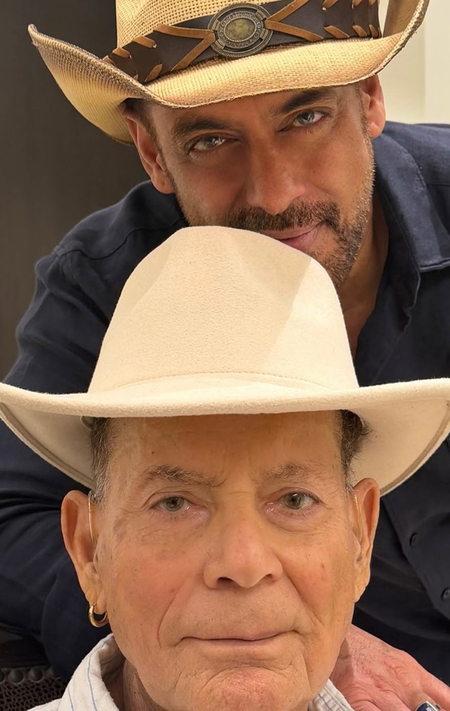 Salman Khan shares pic with Salim Khan, says he’s the real monster at 91: God’s been kind