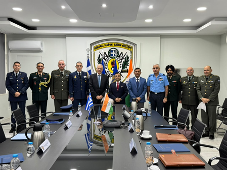 India and Greece review defence cooperation, explore new initiatives