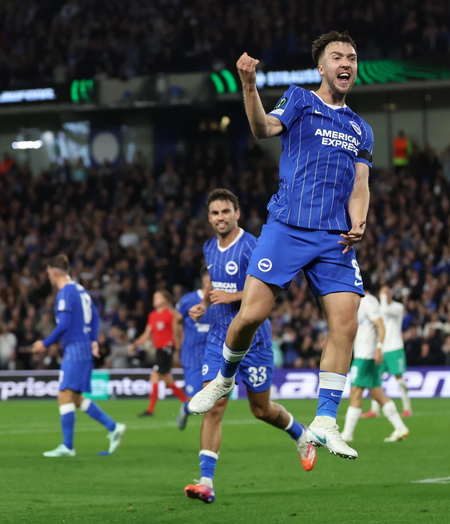 Conference League: Brighton start well 4-0 win over Zalgiris