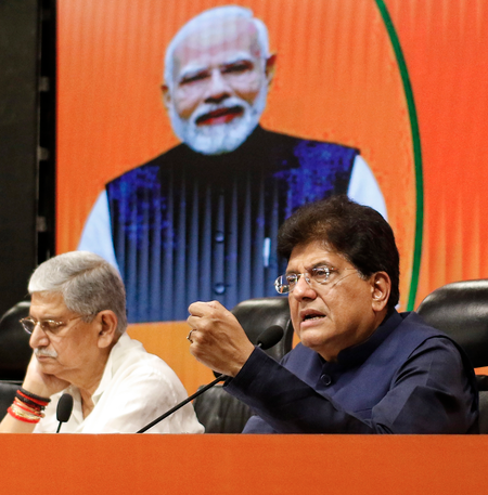 ‘Conspiracy to seize power’: Piyush Goyal attacks Congress over ‘regime change’ remark