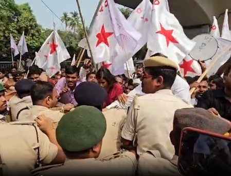 Left groups hold protest march in Patna demanding CEC’s resignation
