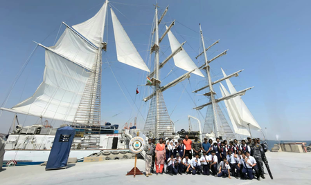 INS Sudarshini welcomes over 500 members of Indian diaspora on board at Oman’s Salalah