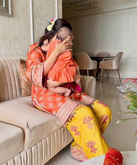 Surbhi Jyoti celebrates Durga Ashtami with her ‘little kanjak’, shares heartwarming moments with daughter
