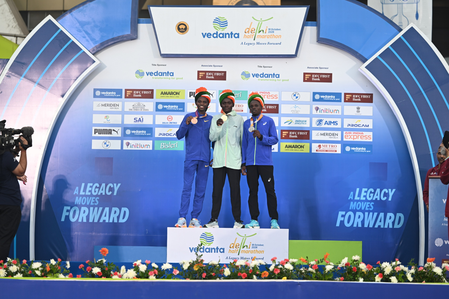 Delhi Half Marathon: Matata shatters course record, Alemu bags women’s title