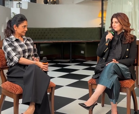 Twinkle Khanna calls herself a ‘lazy shopper’ as she puts together an outfit with old wardrobe pieces