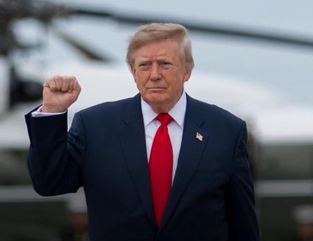 Trump defends Russia sanctions waiver