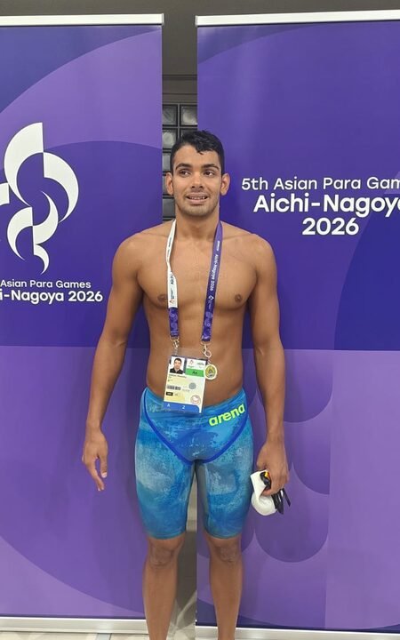 Asian Para Games: Himanshu Nandal clinches bronze in men’s 400m freestyle S11
